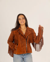 The Fringe – Suede Jacket with Fringes