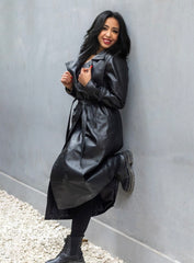 The Trail – Leather Trench Coat
