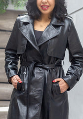 The Trail – Leather Trench Coat