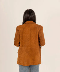 The Genuine Grace blazer- Suede