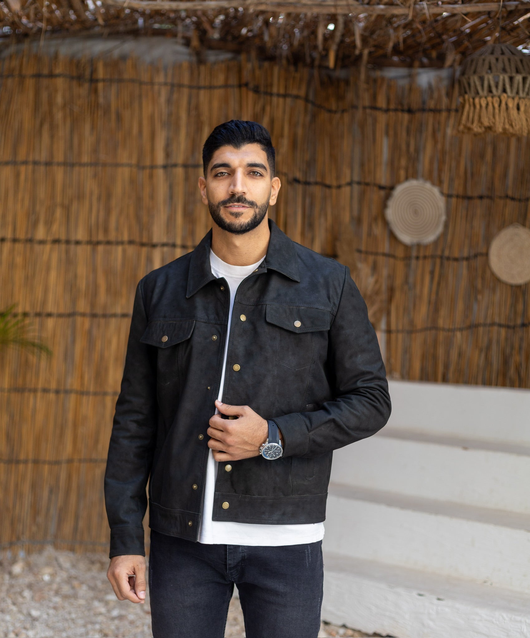 The Drift – Denim-Suede Leather Jacket