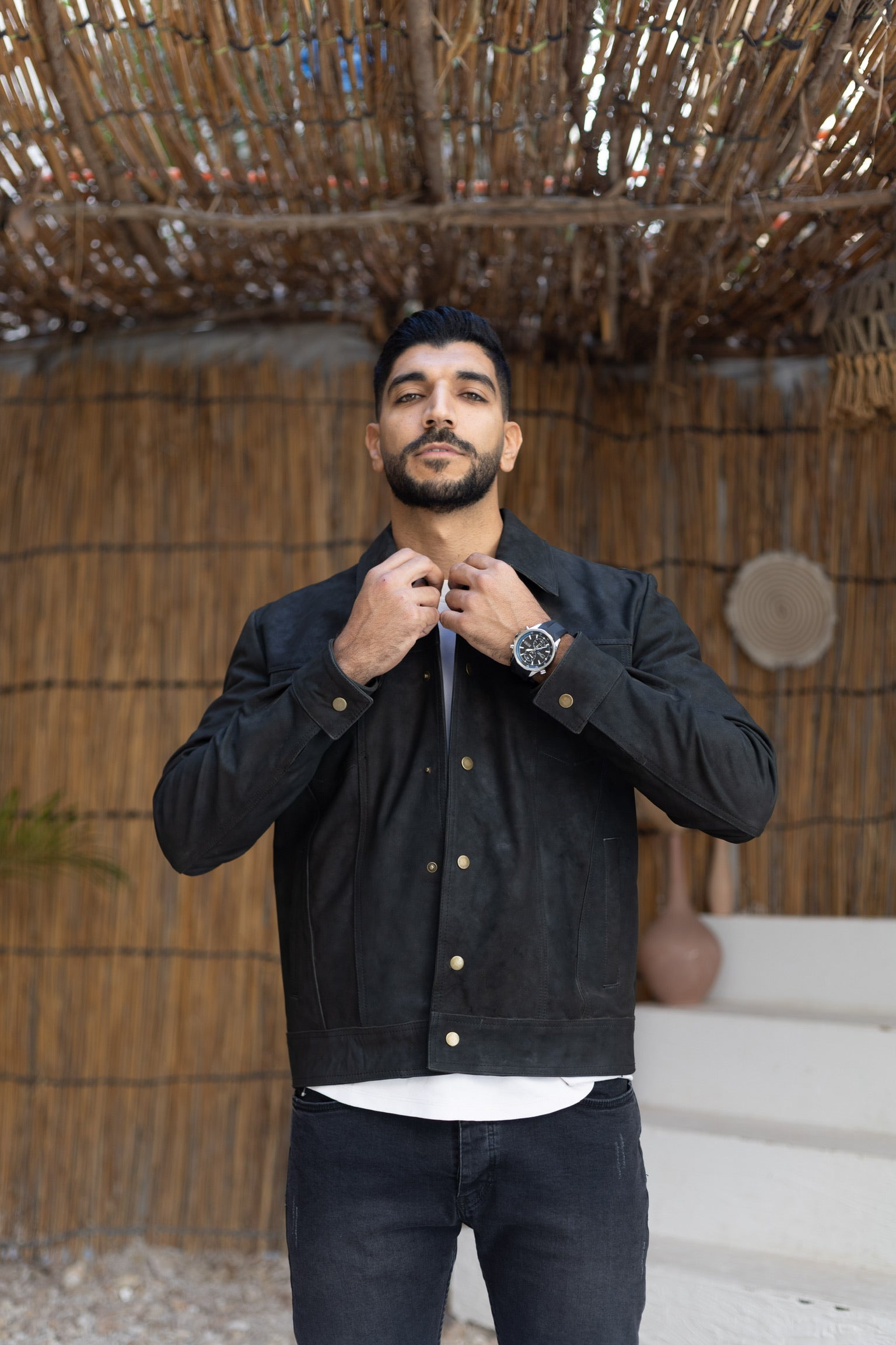 The Drift – Denim-Suede Leather Jacket