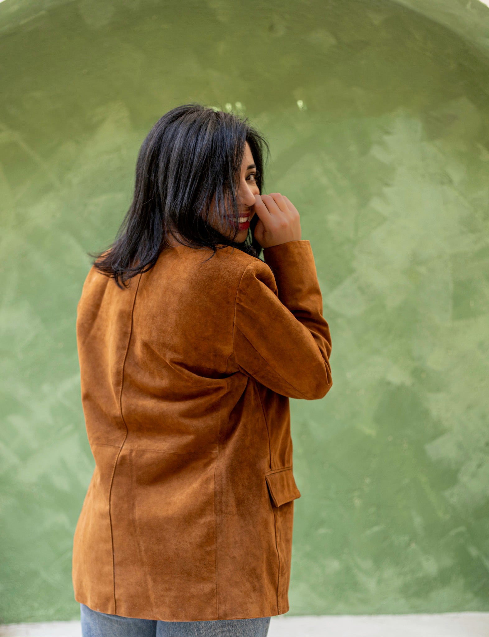 The Genuine Grace blazer- Suede