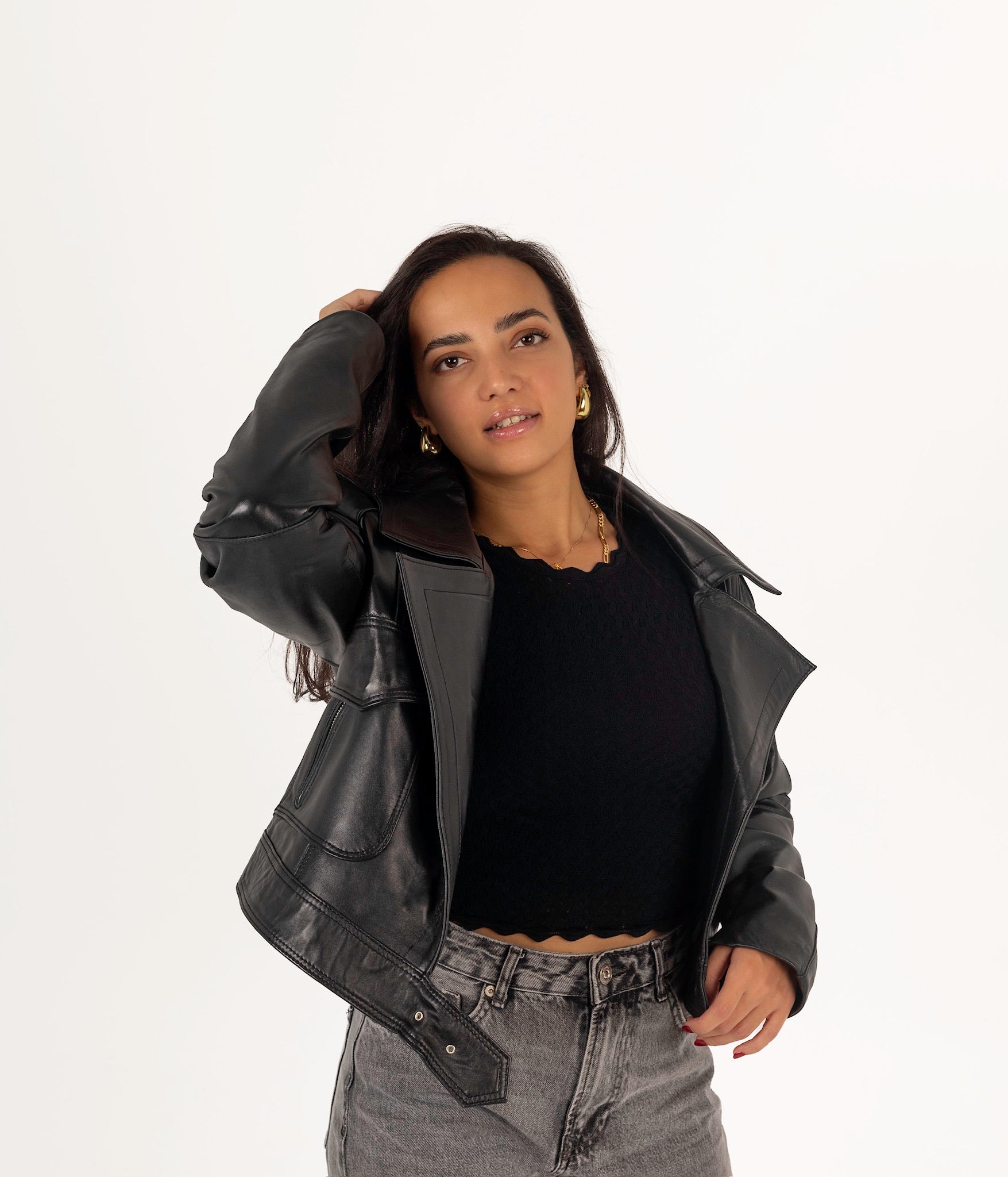 The Edge – Cropped Biker Jacket