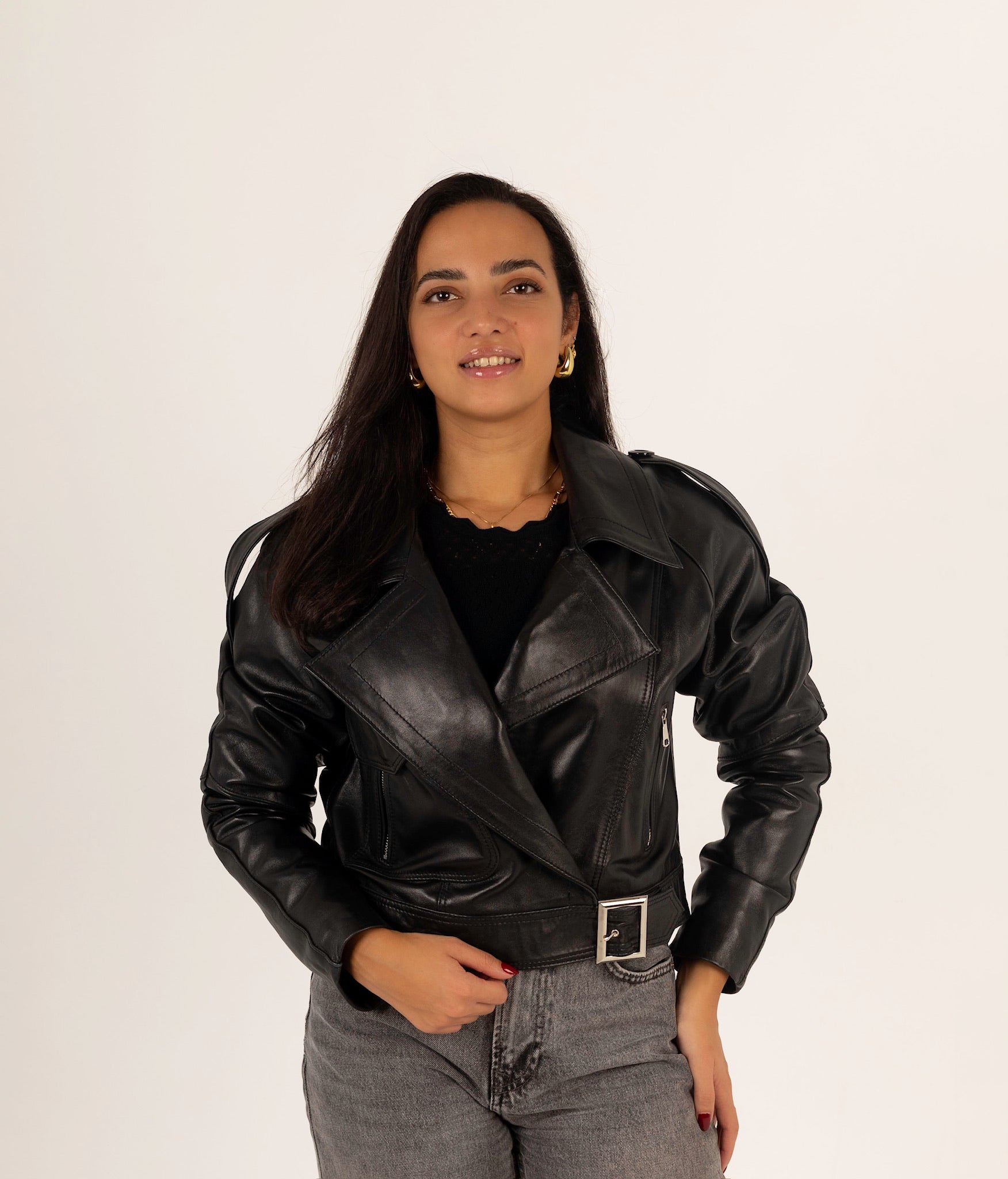 The Edge – Cropped Biker Jacket