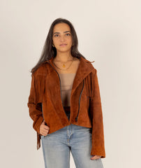 The Fringe – Suede Jacket with Fringes