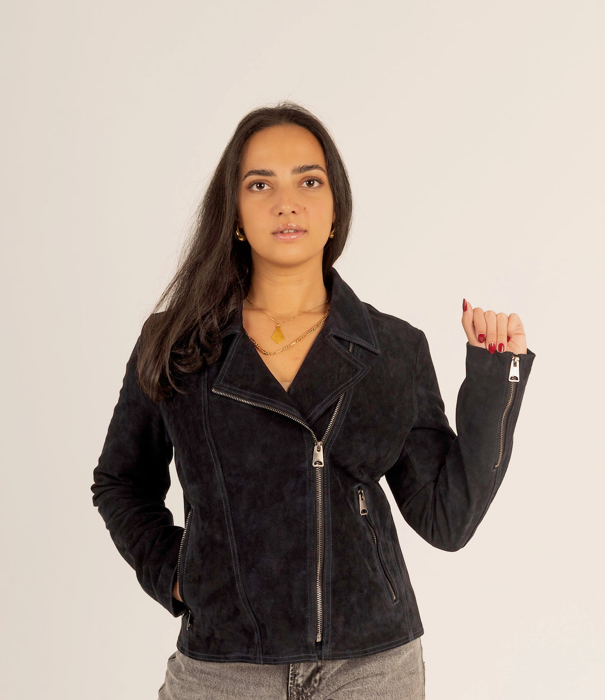 The Rebel – Suede Biker Jacket