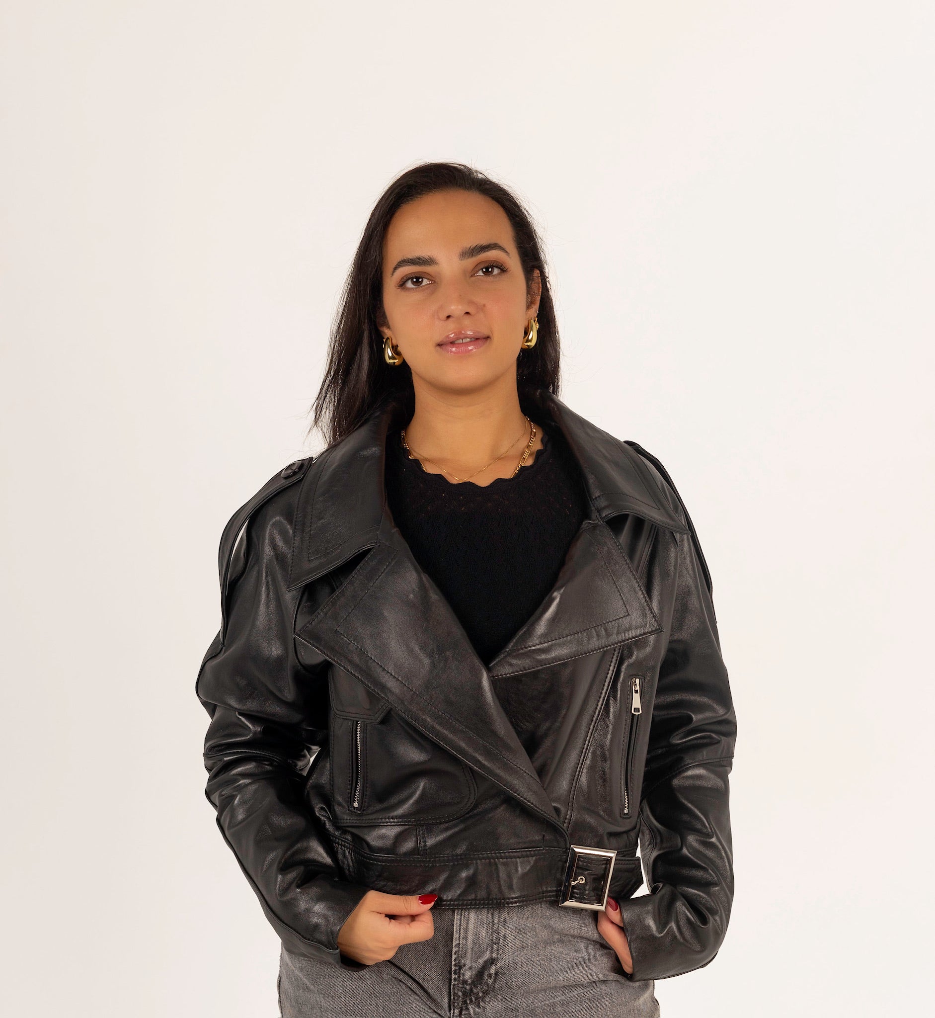 The Edge – Cropped Biker Jacket