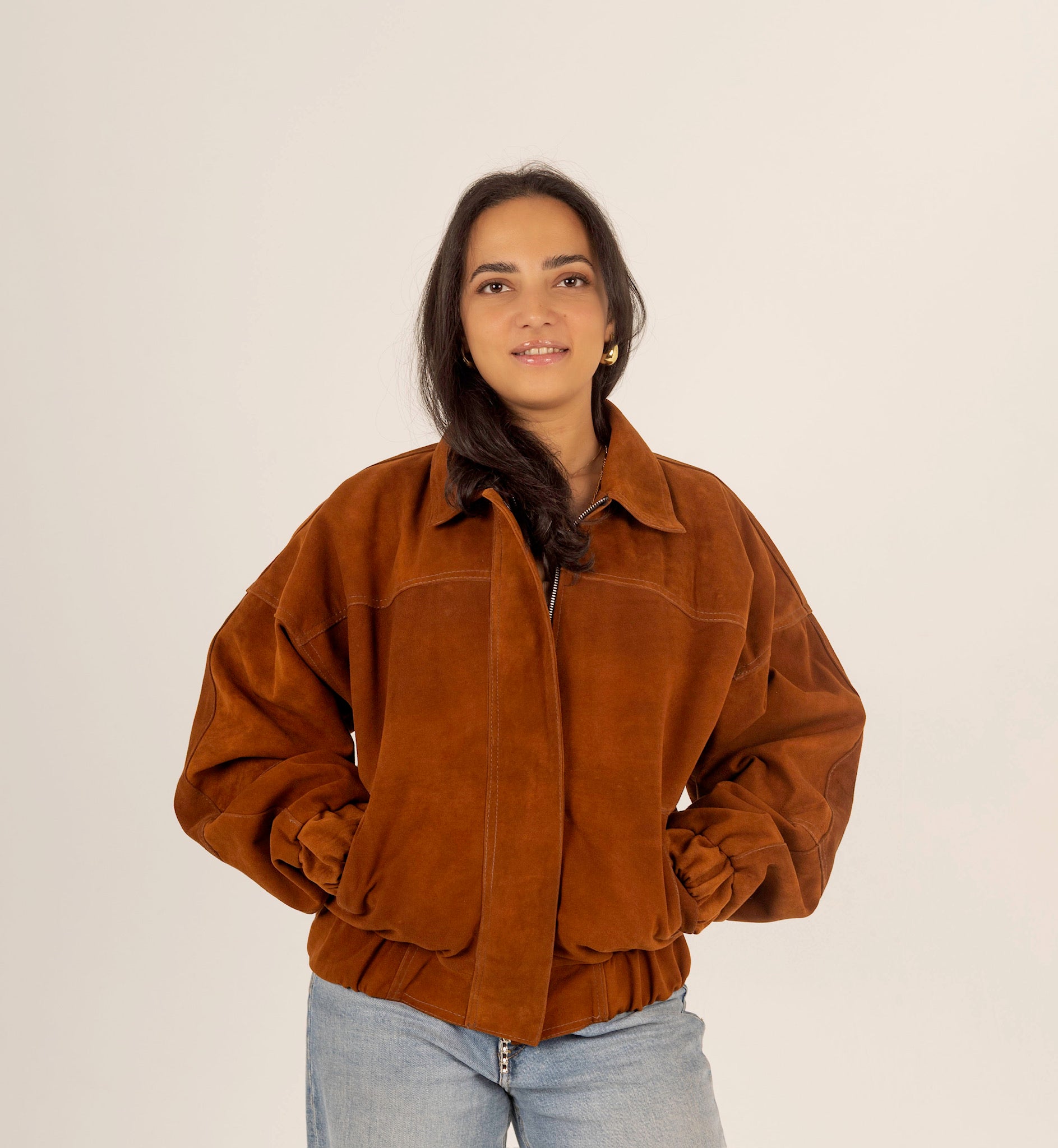 The Flow – Suede Slouchy Oversized Jacket