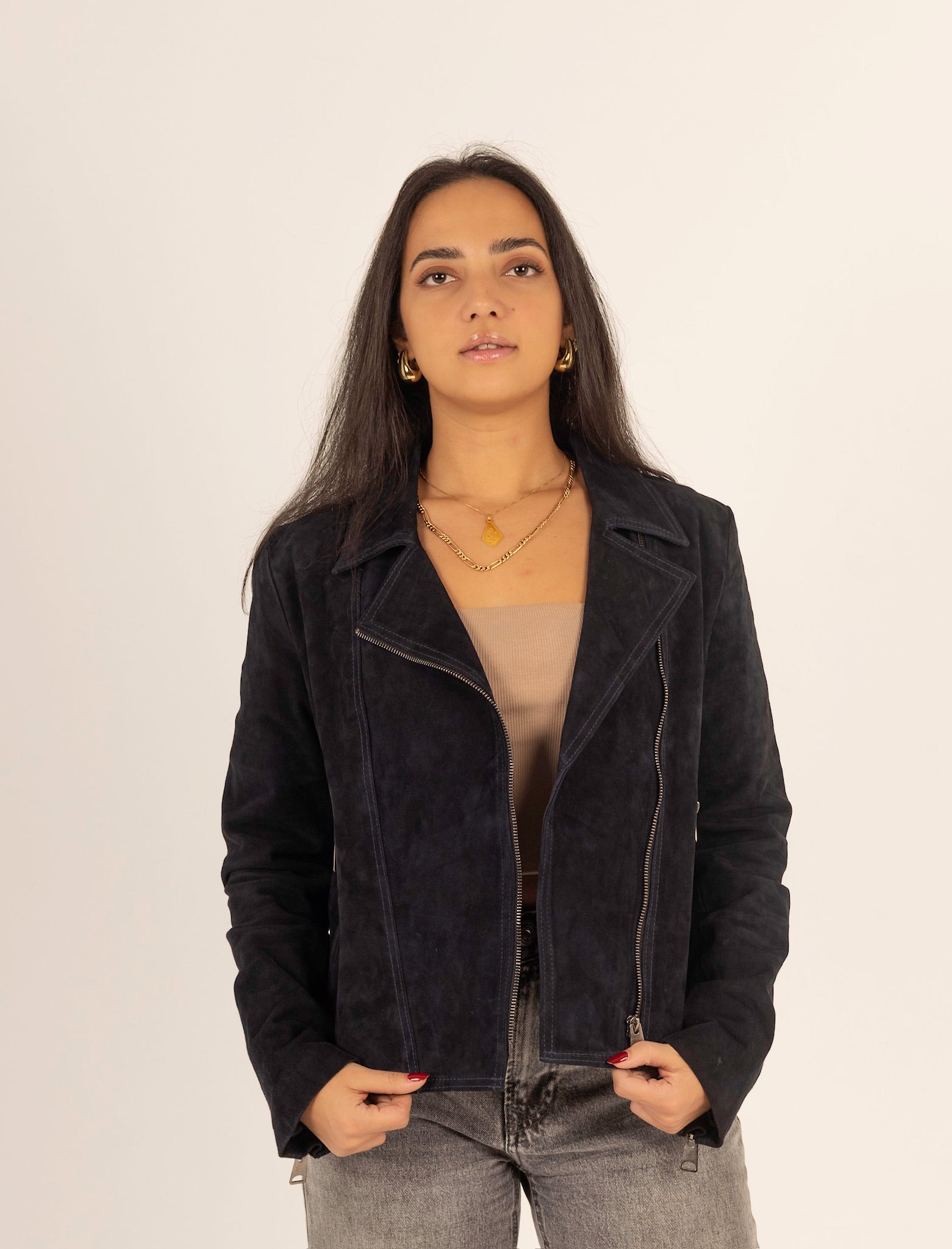 The Rebel – Suede Biker Jacket