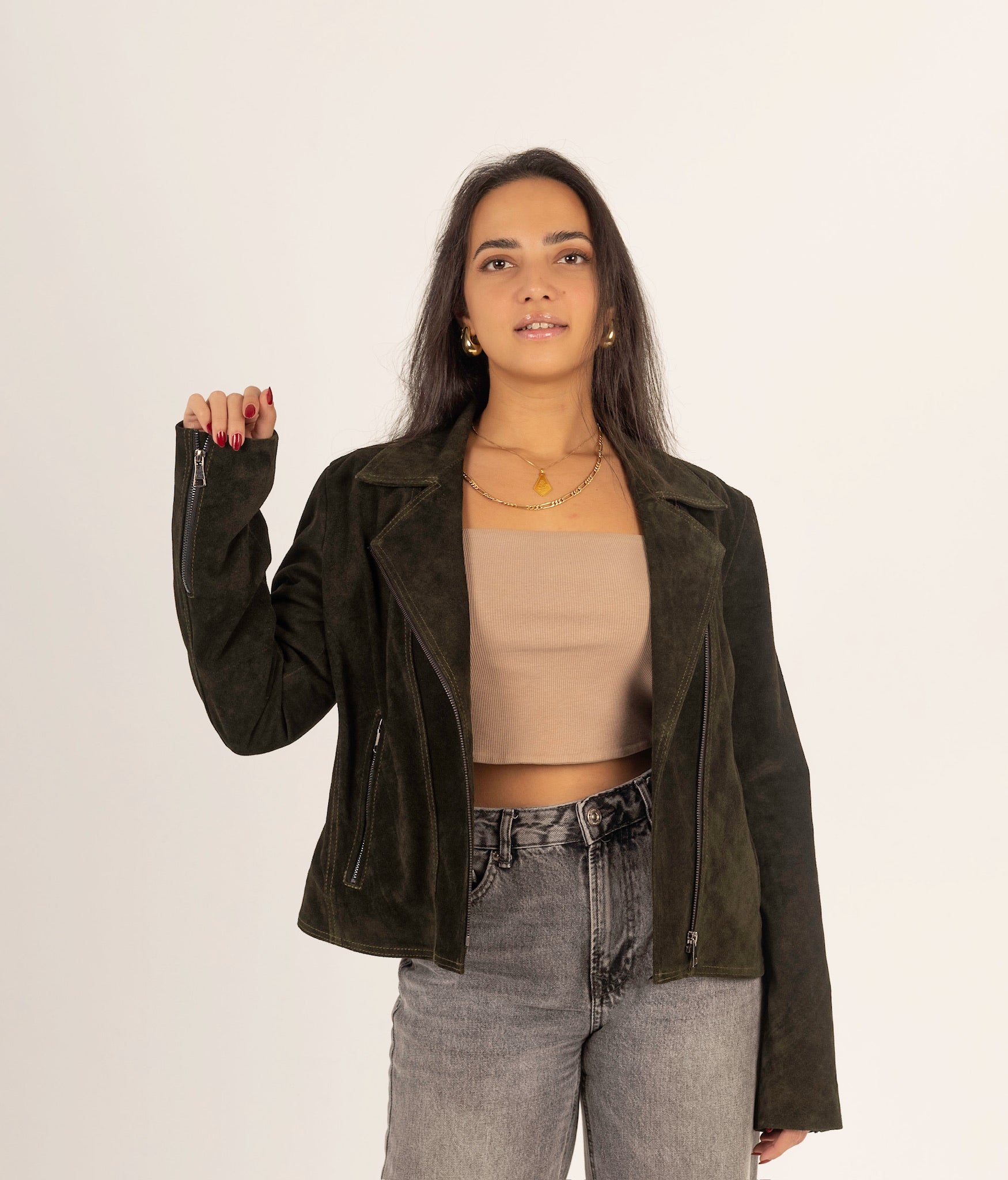 The Rebel – Suede Biker Jacket