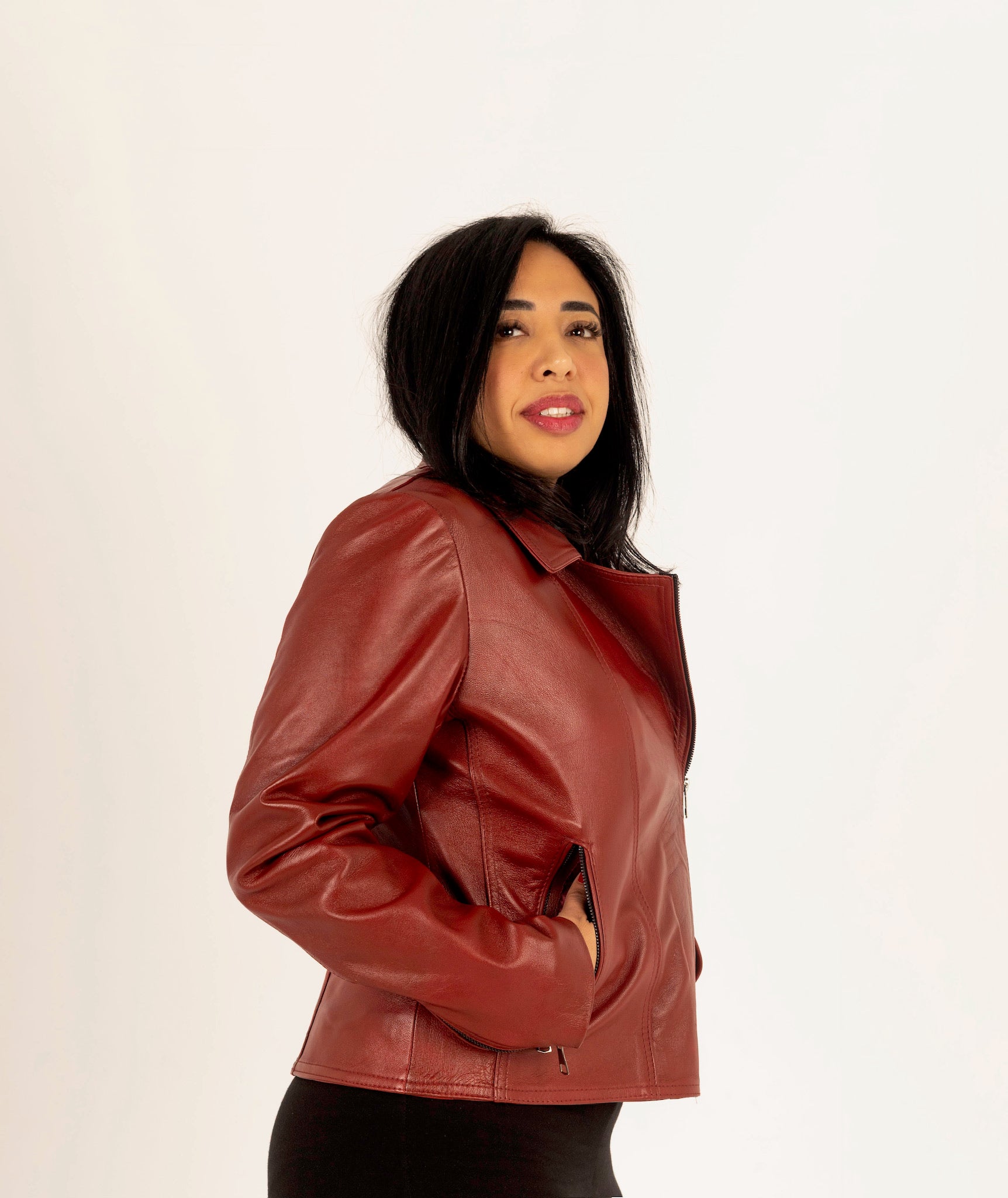 The Rebel – Red Biker Jacket