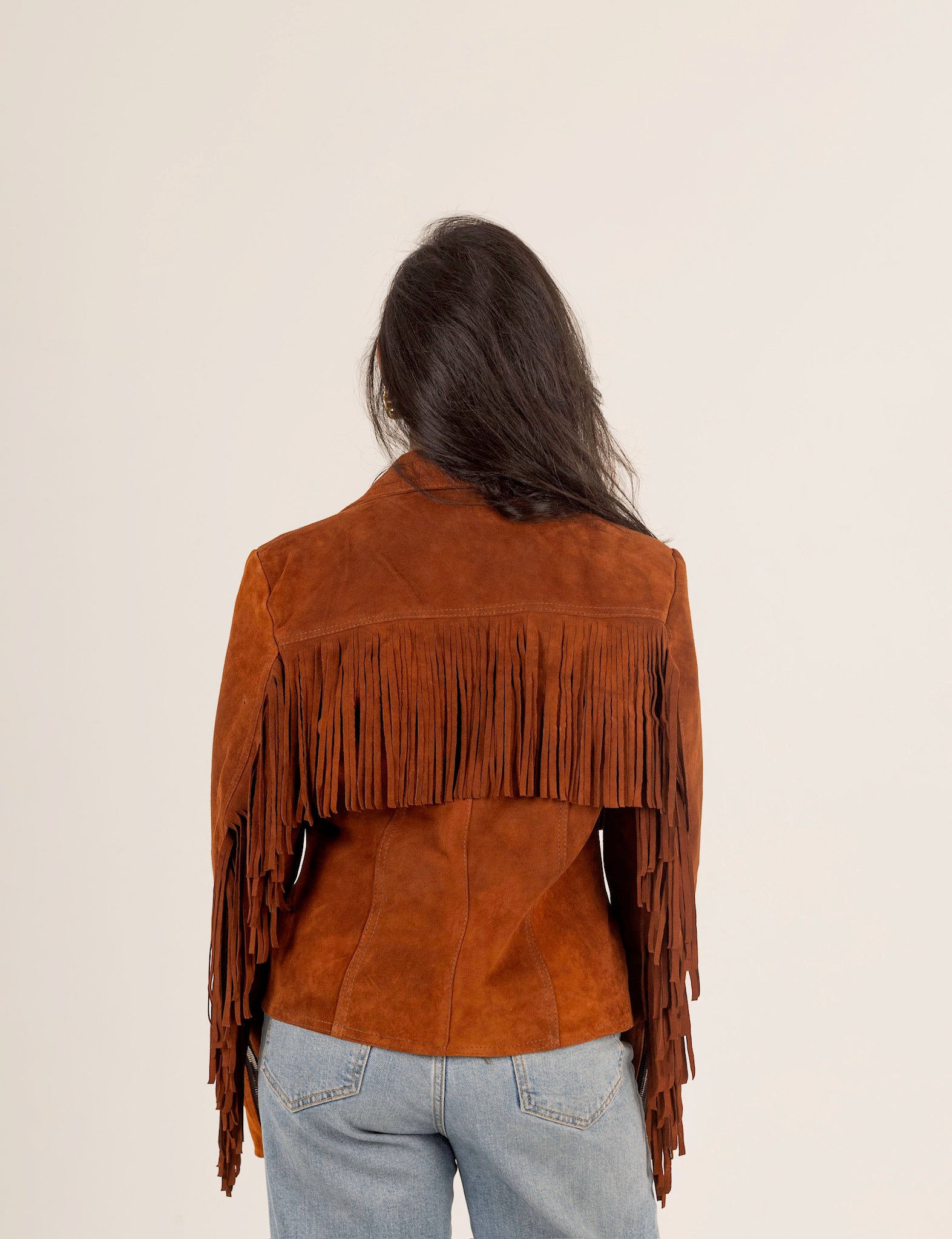 The Fringe – Suede Jacket with Fringes