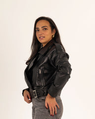 The Edge – Cropped Biker Jacket