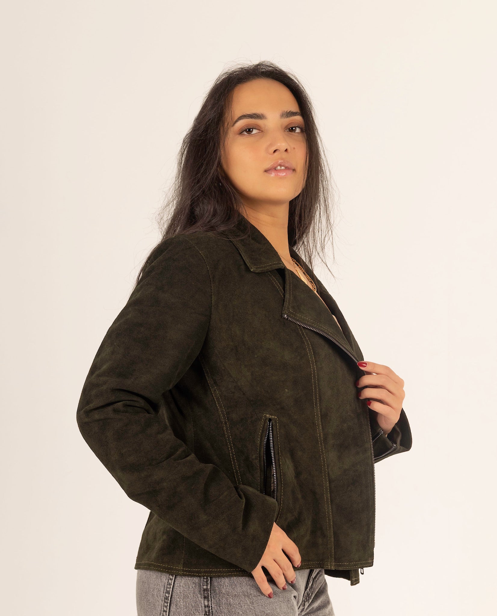 The Rebel – Suede Biker Jacket