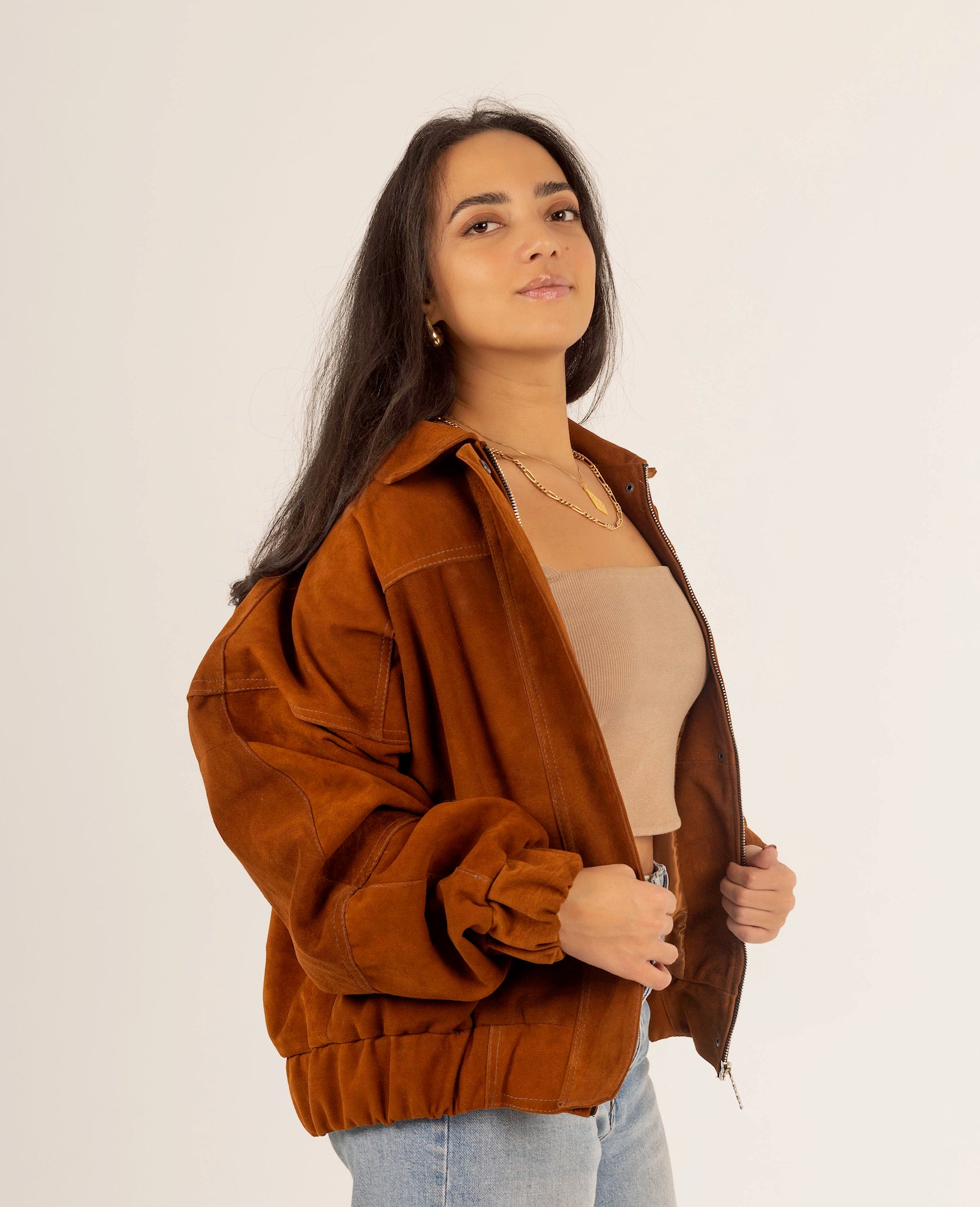 The Flow – Suede Slouchy Oversized Jacket
