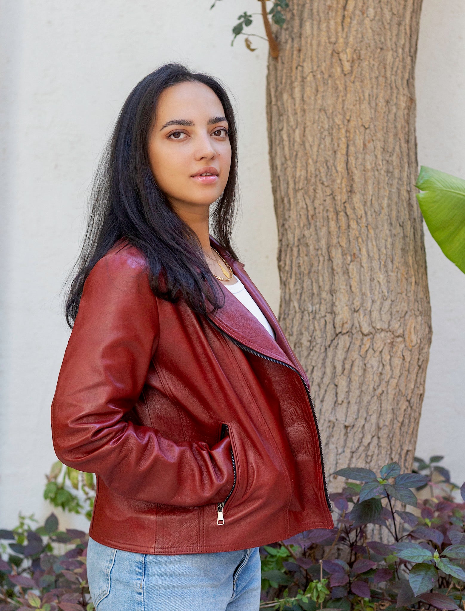 The Rebel – Red Biker Jacket