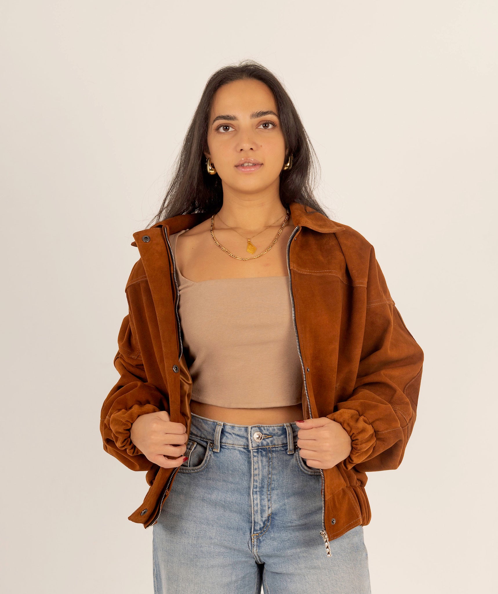 The Flow – Suede Slouchy Oversized Jacket