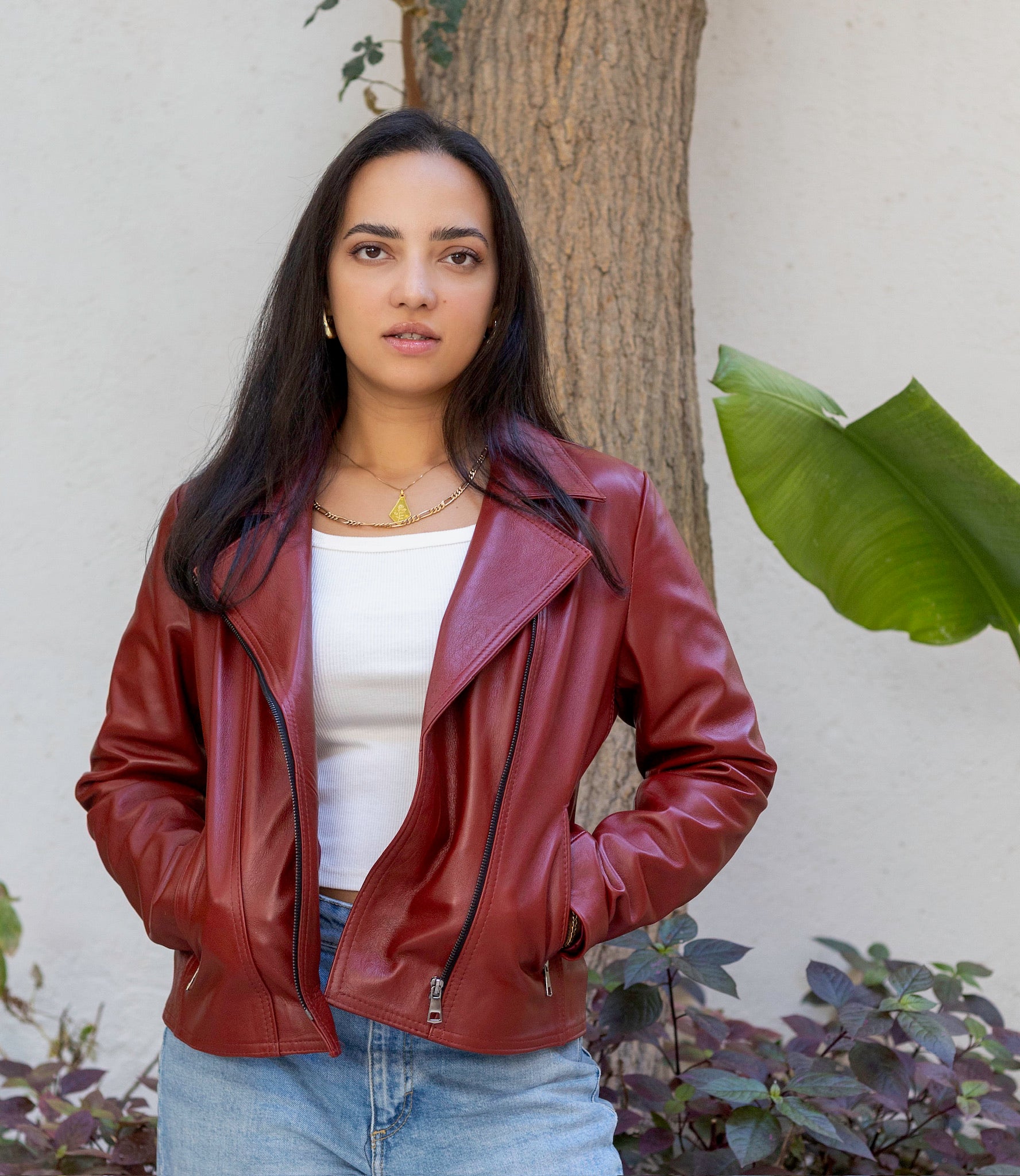 The Rebel – Red Biker Jacket