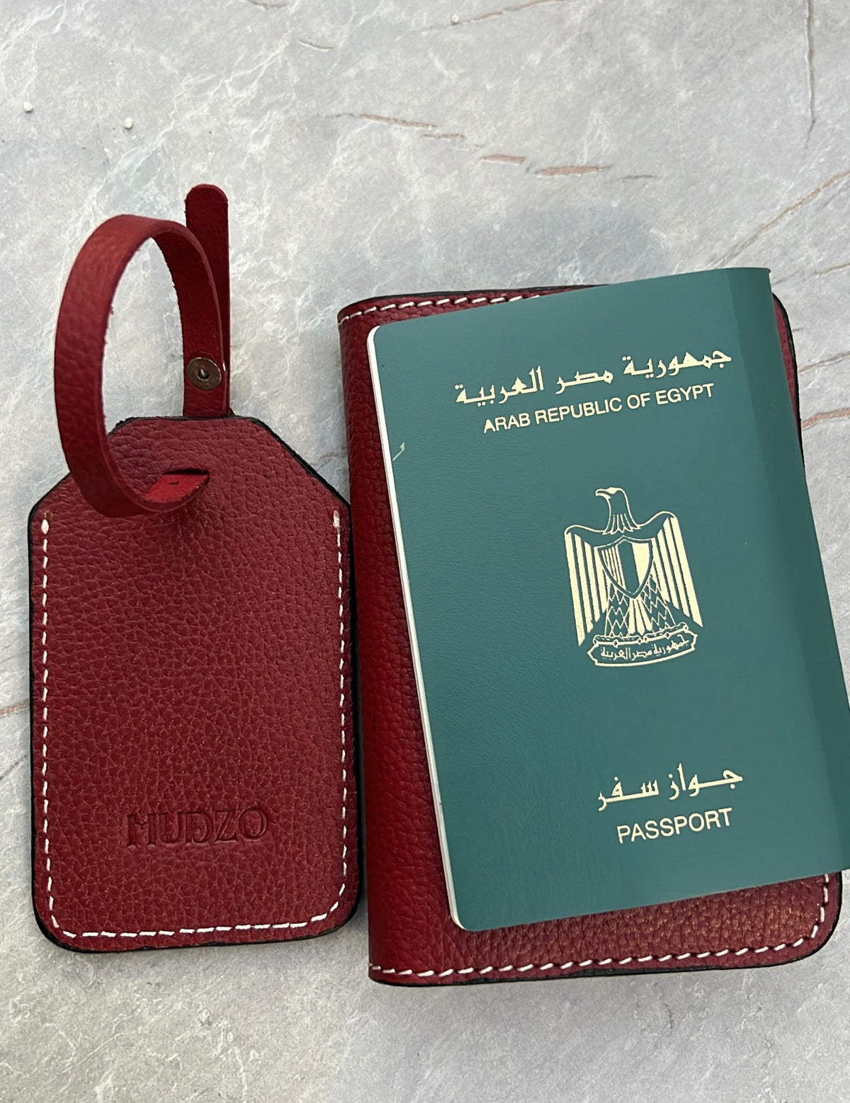 Passport cover + luggage tag