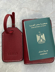 Passport cover + luggage tag