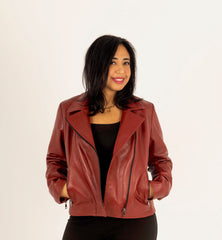 The Rebel – Red Biker Jacket
