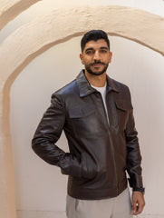 The Form – Pocket Leather Jacket