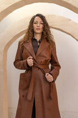 The Genuine Grace – Leather Trench Coat