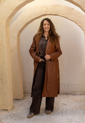 The Genuine Grace – Leather Trench Coat